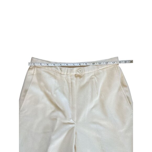 VTG Pendleton Womens Wool Pants Size 10 Cream Butter Yellow Trouser Preppy READ - Picture 4 of 10